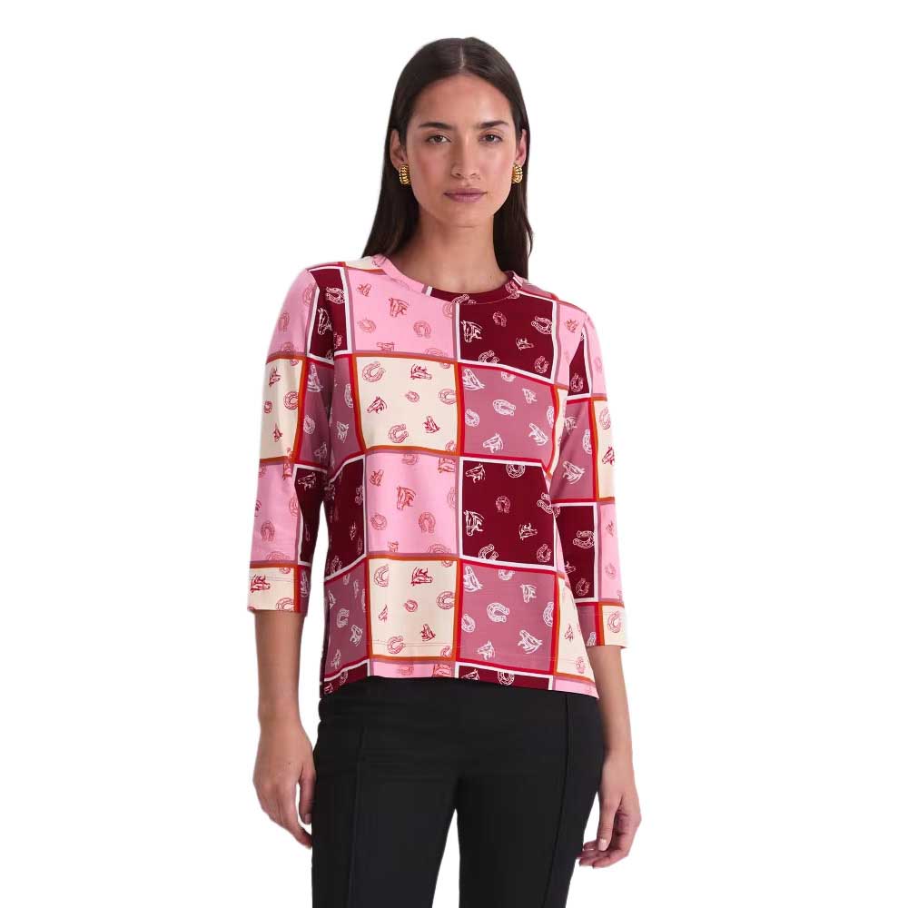 Sportscraft Horse Col Block Print Merc Tee